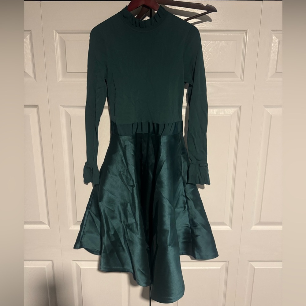 Ted Baker Deep Green Zip-Up Dress